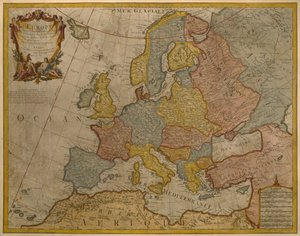 Karte von Europa, veröffentlicht 1700, Paris